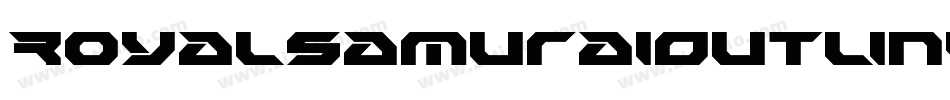 RoyalSamuraiOutlineItalic-GRmG字体转换