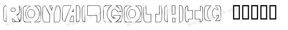 RoyalGothic字体转换