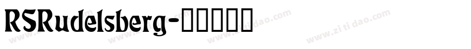 RSRudelsberg字体转换