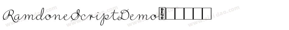 RamdoneScriptDemo字体转换