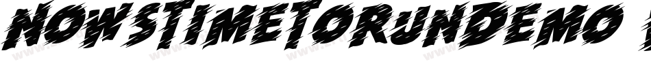 NowsTimeToRunDemo-WyoR4字体转换