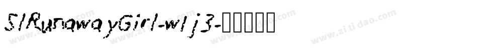 SlRunawayGirl-w1j3字体转换