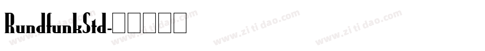 RundfunkStd字体转换