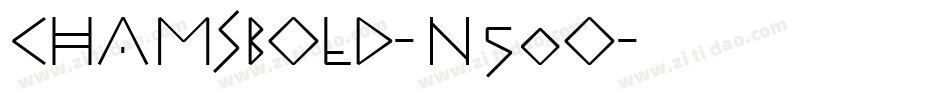 ChamsBold-n50O字体转换