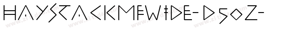 HaystackmfWide-d50Z字体转换