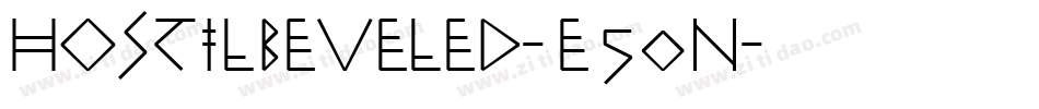 Hostilbeveled-e50n字体转换