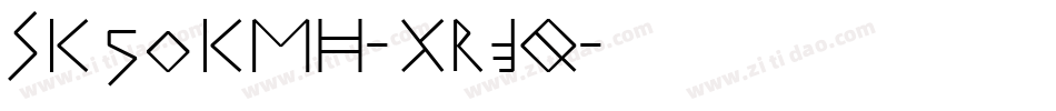 SK50kmh-xRjq字体转换