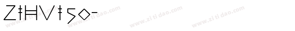 zihui50字体转换