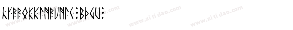 HyrrokkinRunic-BdGV字体转换