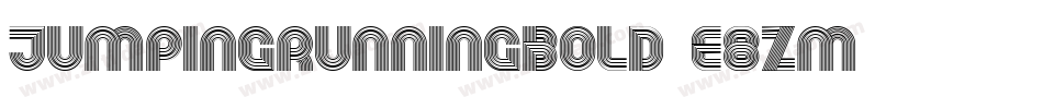 JumpingRunningBold-e8zm字体转换