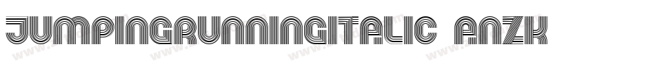 JumpingRunningItalic-anzK字体转换