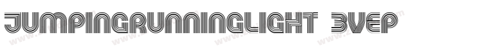 JumpingRunningLight-3VEp字体转换