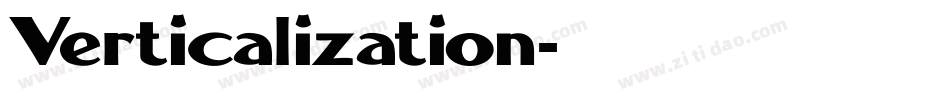 Verticalization字体转换