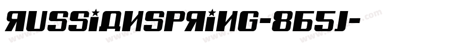 RussianSpring-8B5J字体转换