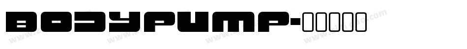 BODYPUMP字体转换