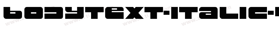 bodytext-italic-4字体转换