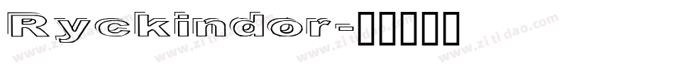 Ryckindor字体转换