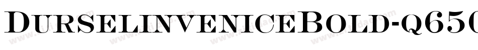 DurselinveniceBold-q650字体转换