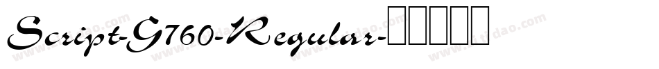 Script-G760-Regular字体转换