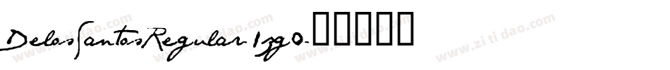DelosSantosRegular-1zg0字体转换