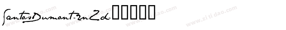 SantosDumont-2nZd字体转换