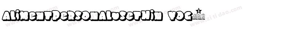 AlimentPersonalUseThin-yoG2字体转换