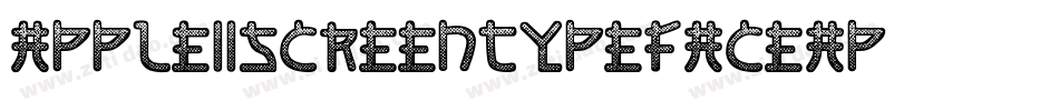 AppleIiScreenTypeface-2aP3字体转换