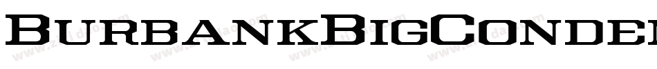 BurbankBigCondensed-Light字体转换