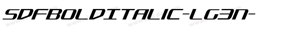 SdfBoldItalic-Lg3n字体转换