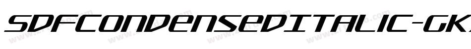 SdfCondensedItalic-gKxq字体转换