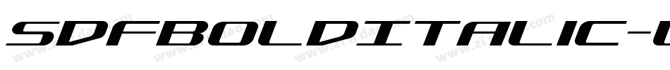SdfBoldItalic-Lg3n字体转换