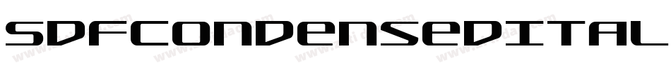 SdfCondensedItalic-gKxq字体转换