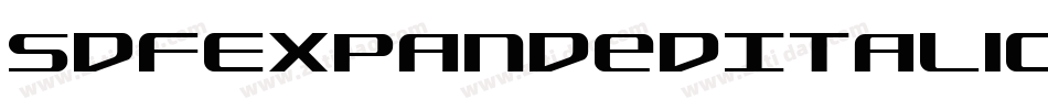 SdfExpandedItalic-13GL字体转换