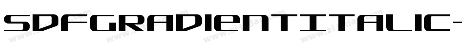 SdfGradientItalic-BKWV字体转换