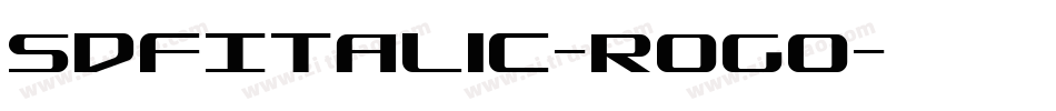 SdfItalic-rogO字体转换