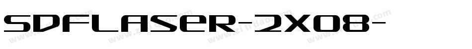 SdfLaser-2xO8字体转换