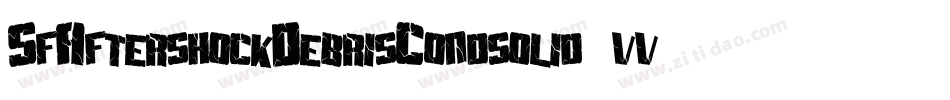 SfAftershockDebrisCondsolid-vv0M字体转换