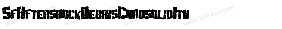 SfAftershockDebrisCondsolidItalic-21V8字体转换 SfAftershockDebrisCondsolidItalic-21V8字体转换