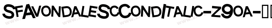 SfAvondaleScCondItalic-z9oa字体转换 SfAvondaleScCondItalic-z9oa字体转换