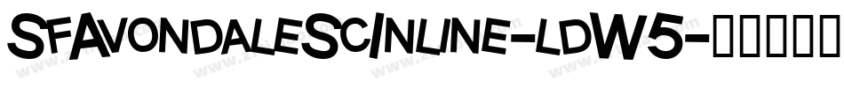 SfAvondaleScInline-ldW5字体转换