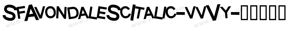SfAvondaleScItalic-vvVy字体转换