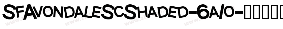 SfAvondaleScShaded-6a1o字体转换