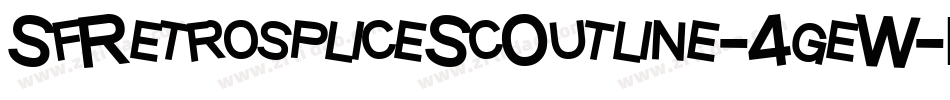 SfRetrospliceScOutline-4geW字体转换