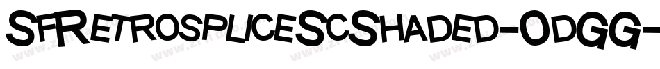 SfRetrospliceScShaded-0dGG字体转换