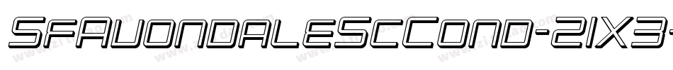 SfAvondaleScCond-21X3字体转换