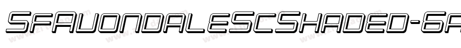 SfAvondaleScShaded-6a1o字体转换