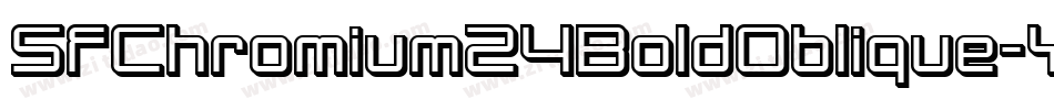 SfChromium24BoldOblique-YXDL字体转换