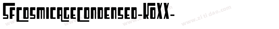 SfCosmicAgeCondensed-K0XX字体转换