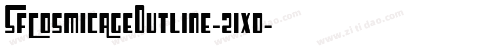 SfCosmicAgeOutline-21xo字体转换