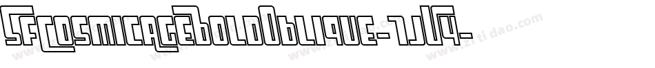 SfCosmicAgeBoldOblique-7jV4字体转换 SfCosmicAgeBoldOblique-7jV4字体转换